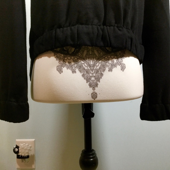 grey & gray Black Hoodie size XS/P - Picture 5 of 6